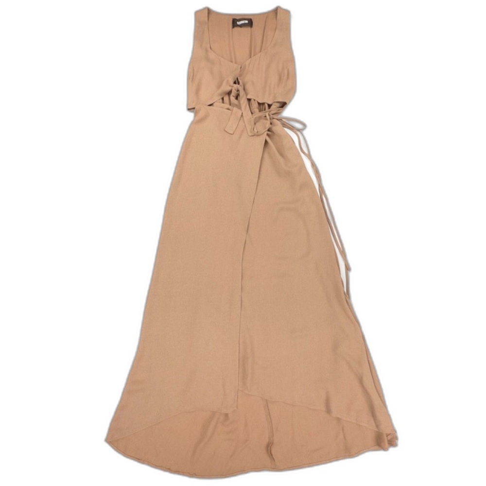 Reformation cutout wrap tank maxi dress, sz XS